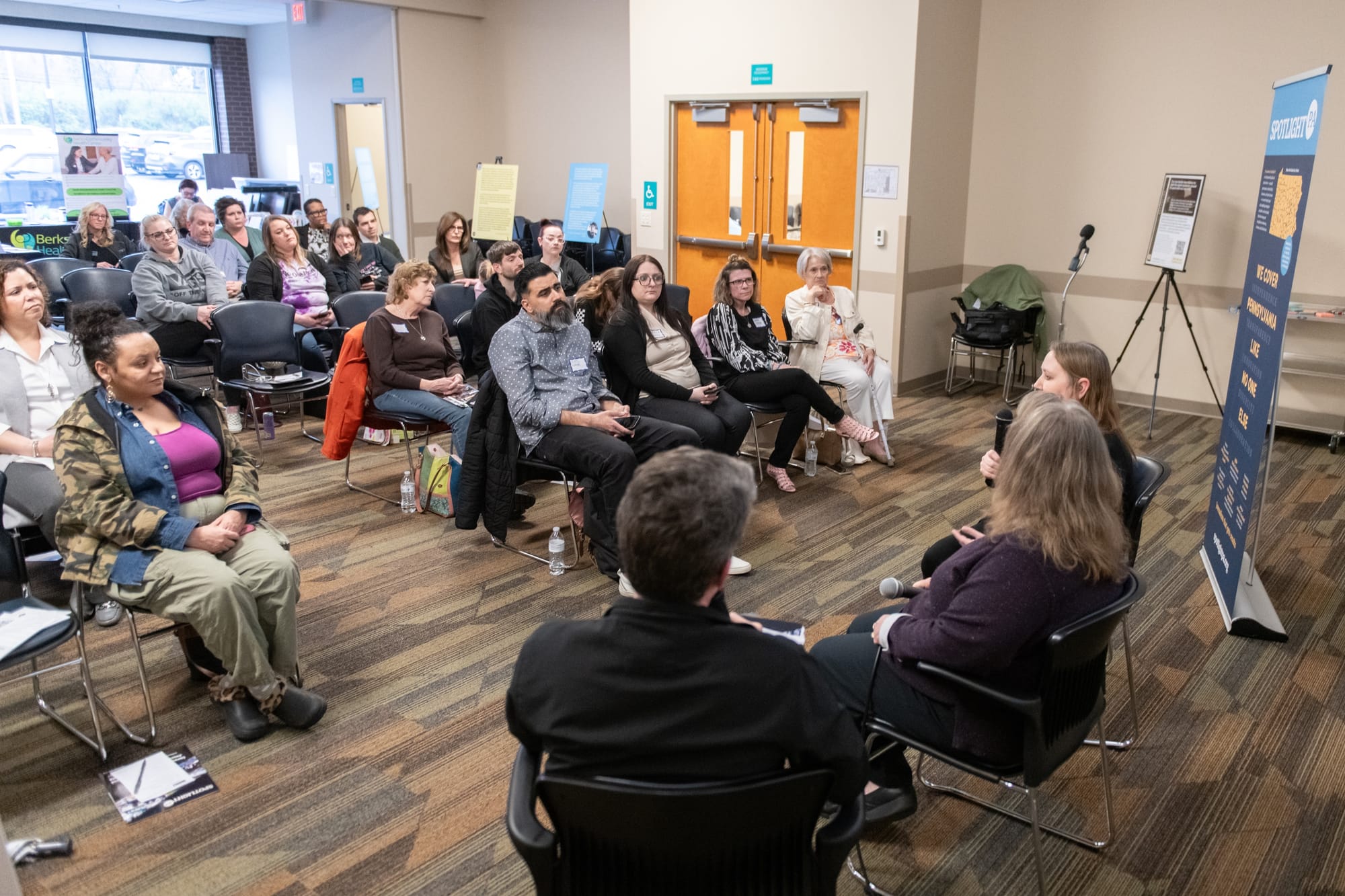 Spotlight PA hosted a "Voices of the Epidemic" forum in Berks County in April 2025.
