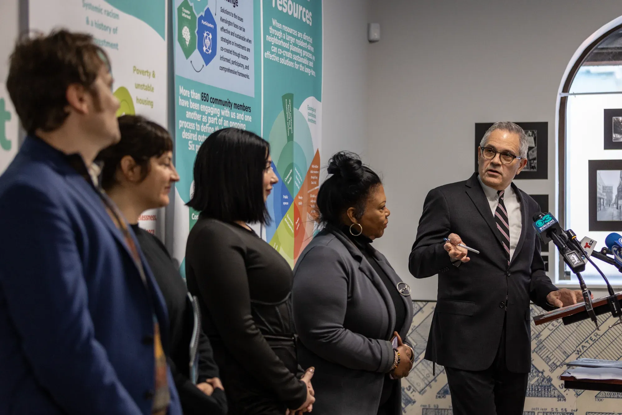 District Attorney Larry Krasner at Engagement Center opening