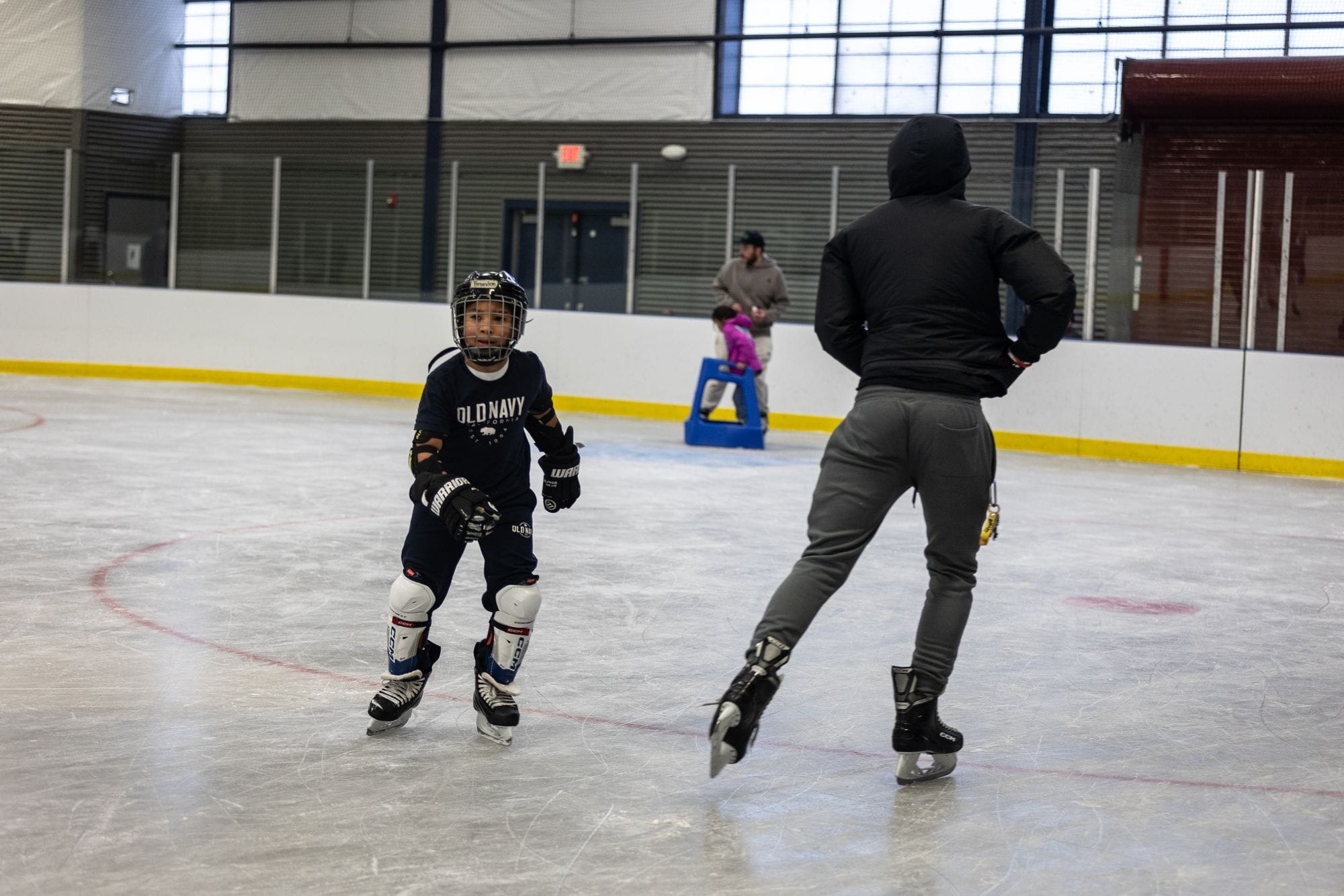 Youth ice skate at Community Resource and Anti-Violence Fair