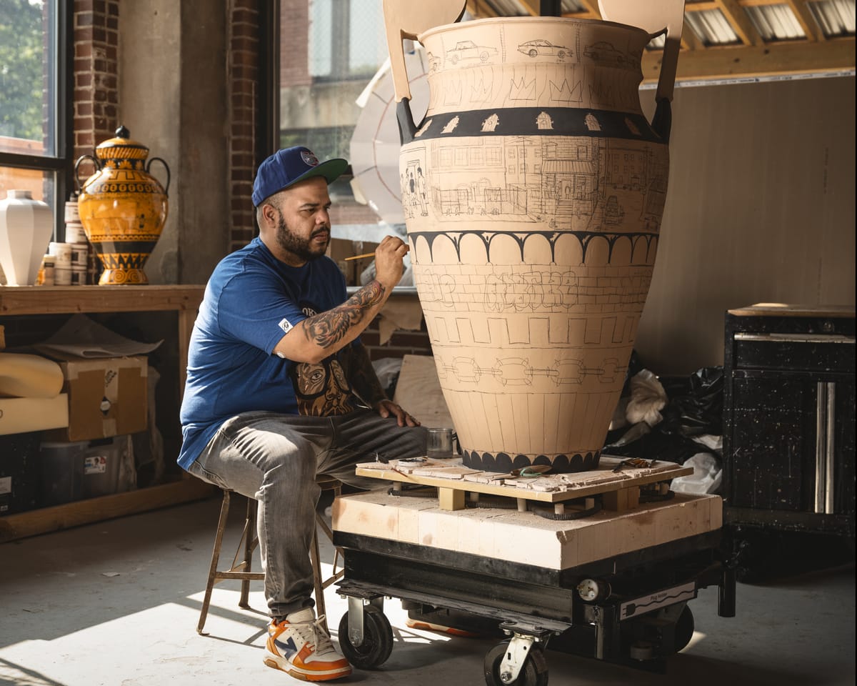Kensington native Roberto Lugo to paint three 11foot sculptures in