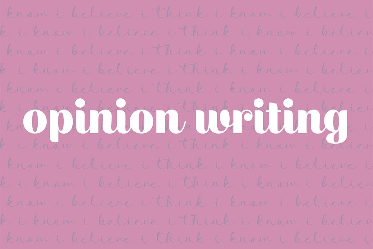 Turning your opinions into opinion articles