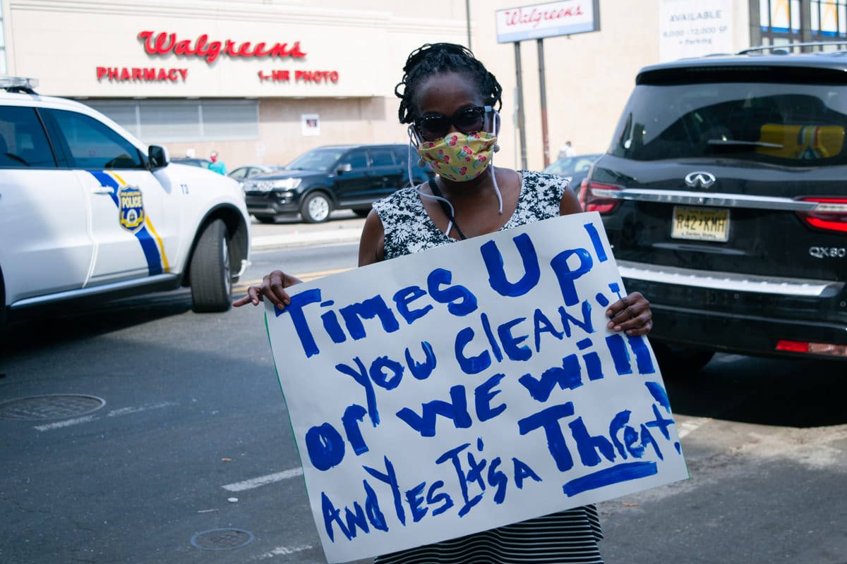 "My kids are grown, but I get up every morning and I clean that block because I don't want to see my babies walk through that."