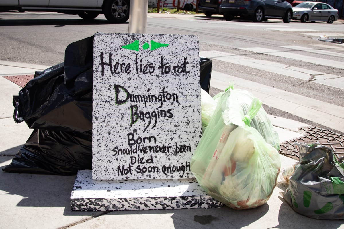 Los residentes de Fairhill usan la 'interrupción creativa' para luchar contra la basura