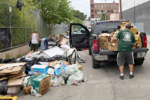 Trash piles, dumpster overflow worsens in Kensington amid sanitation strike as residents back union