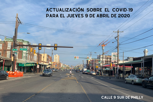 COVID-19 para el jueves 9 de abril de 2020