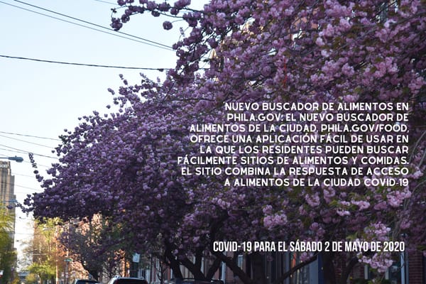 Actualización sobre el COVID-19 para el sábado 2 de mayo de 2020